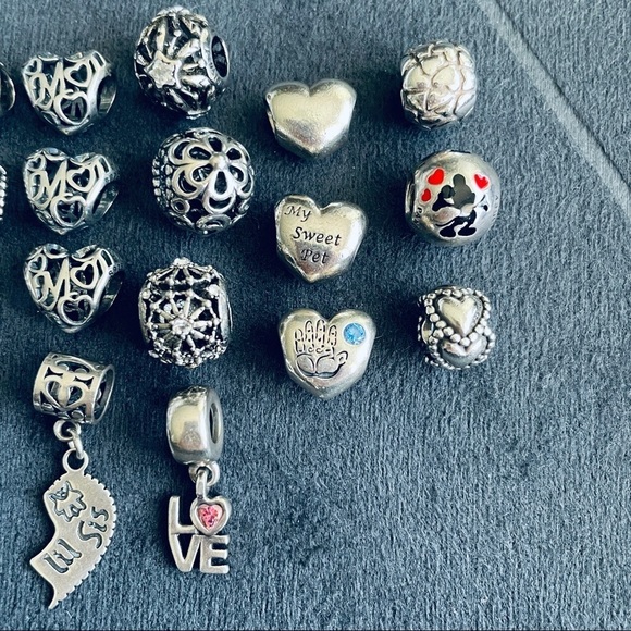 Pandora Bracelets Charms Spacers Stoppers Sterling Silver & Gold, ASK FO… - Picture 10 of 12